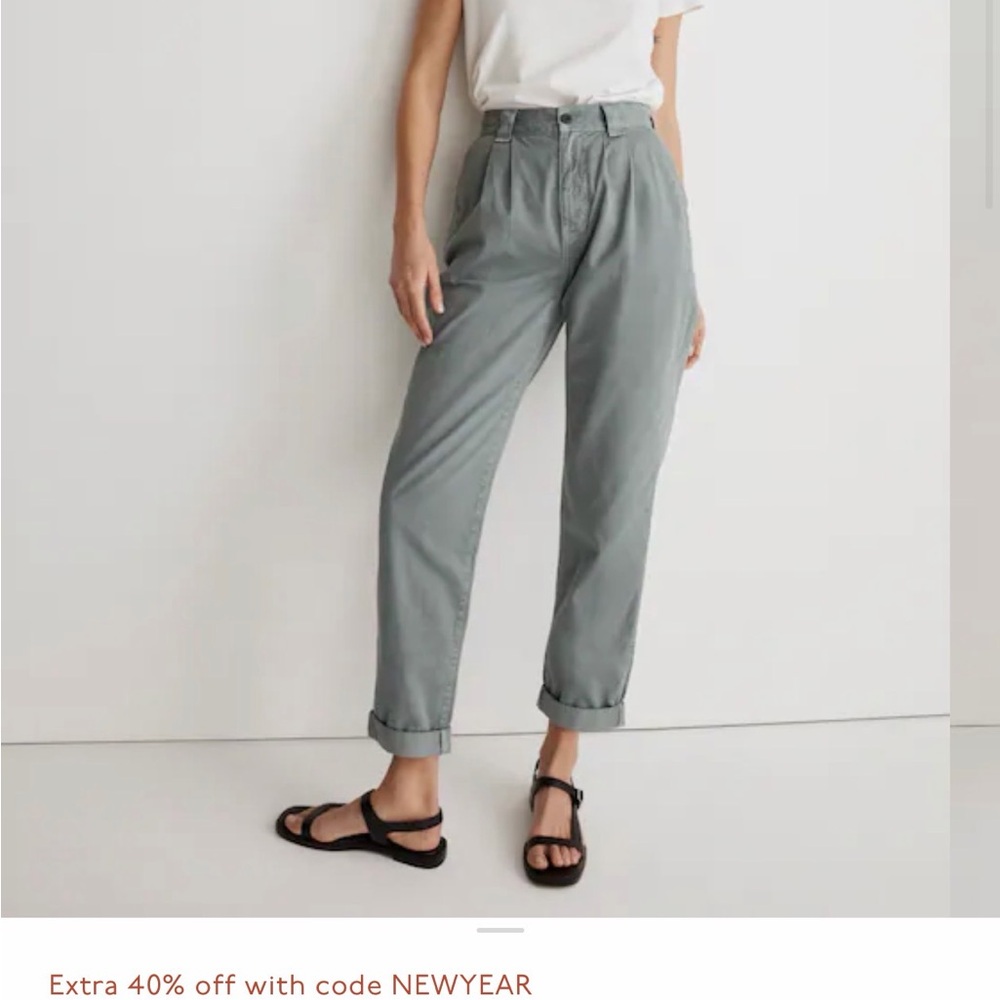 NWT Madewell Dusty Blue “Overcast” Chinos